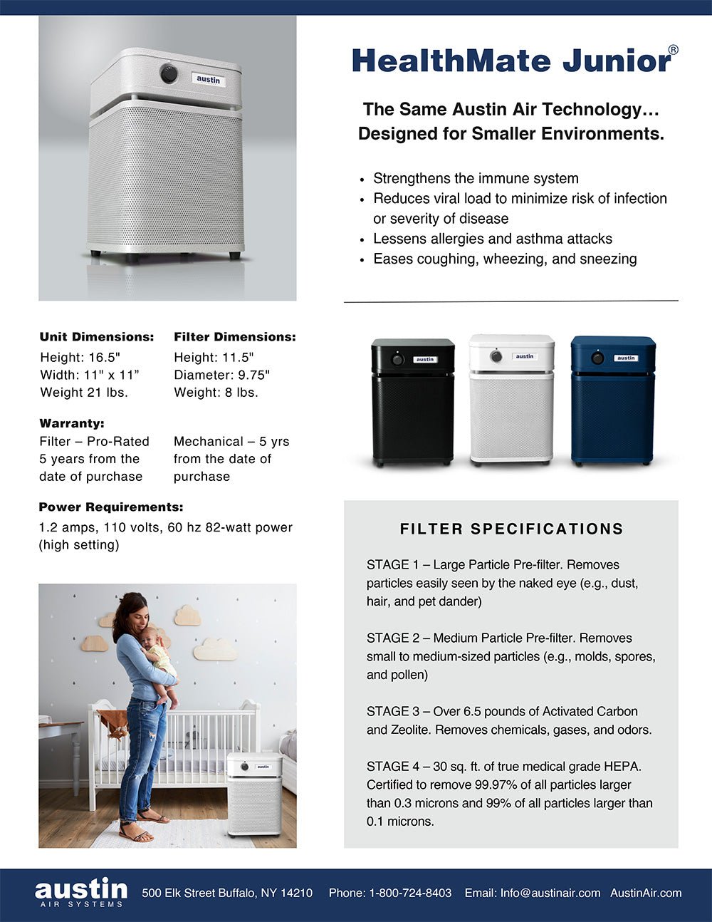 HeathMate Junior Air Purifier - Free Living Co
