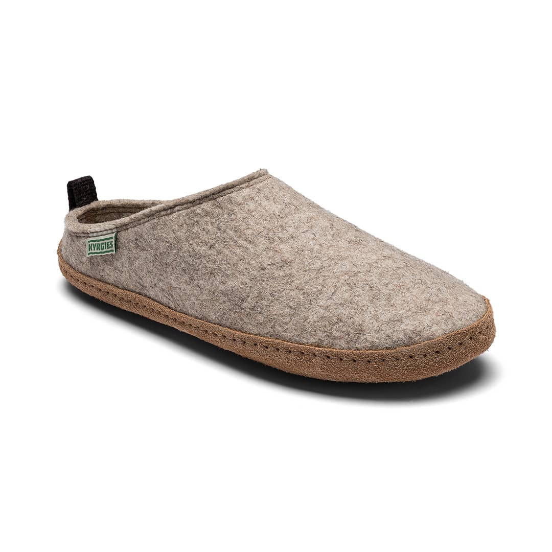 Kyrgies Indoor Wool Slides product view, open-toe wool felt house slippers