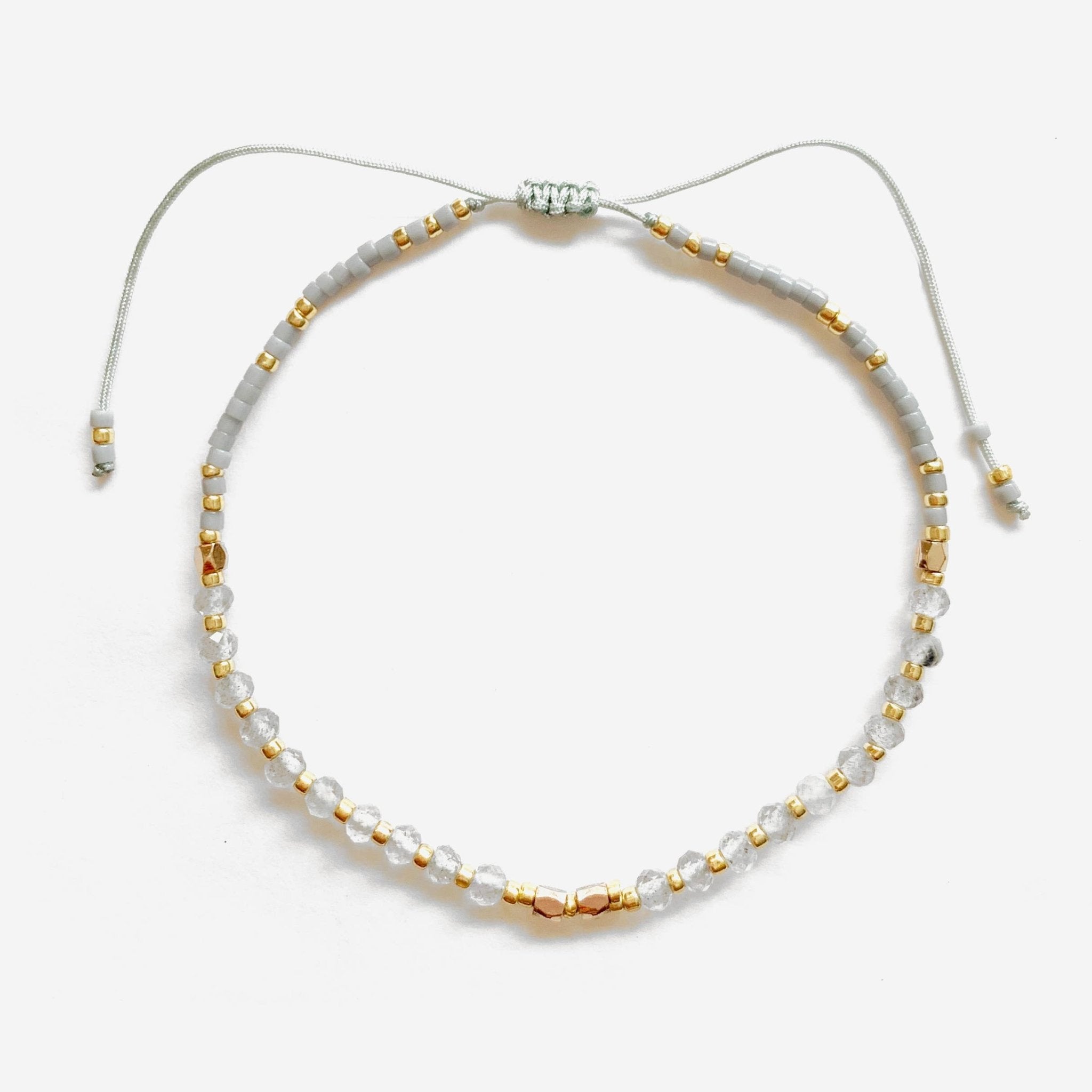 Labradorite Healing Gemstone Stacking Bracelet - Free Living Co
