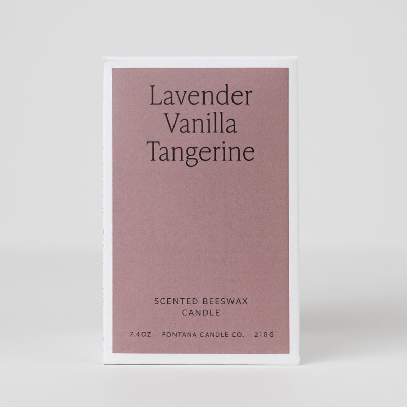 Lavender Vanilla Tangerine Beeswax Essential Oil Jar Candle - Free Living Co