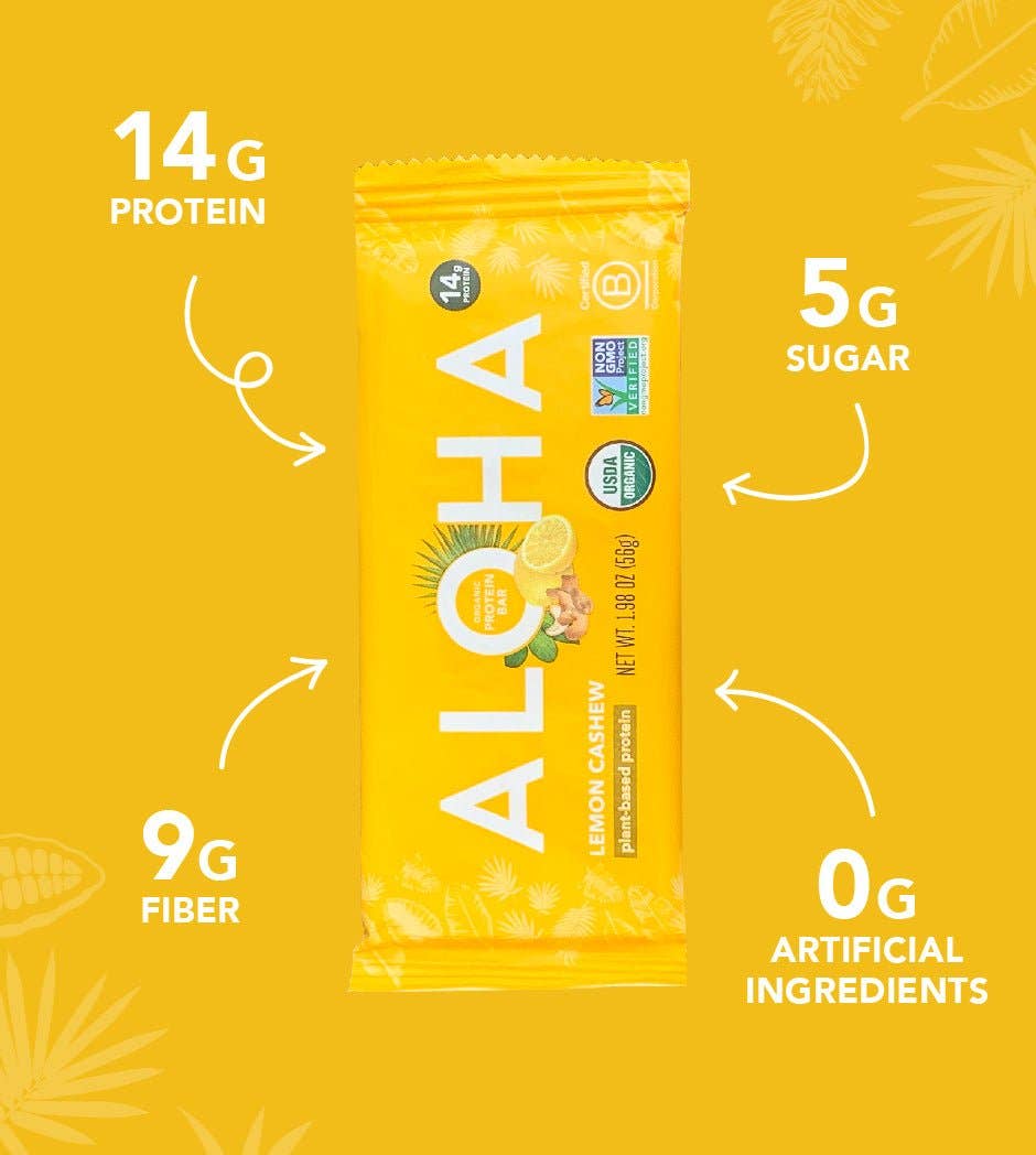 Lemon Cashew Protein Bar - Free Living Co