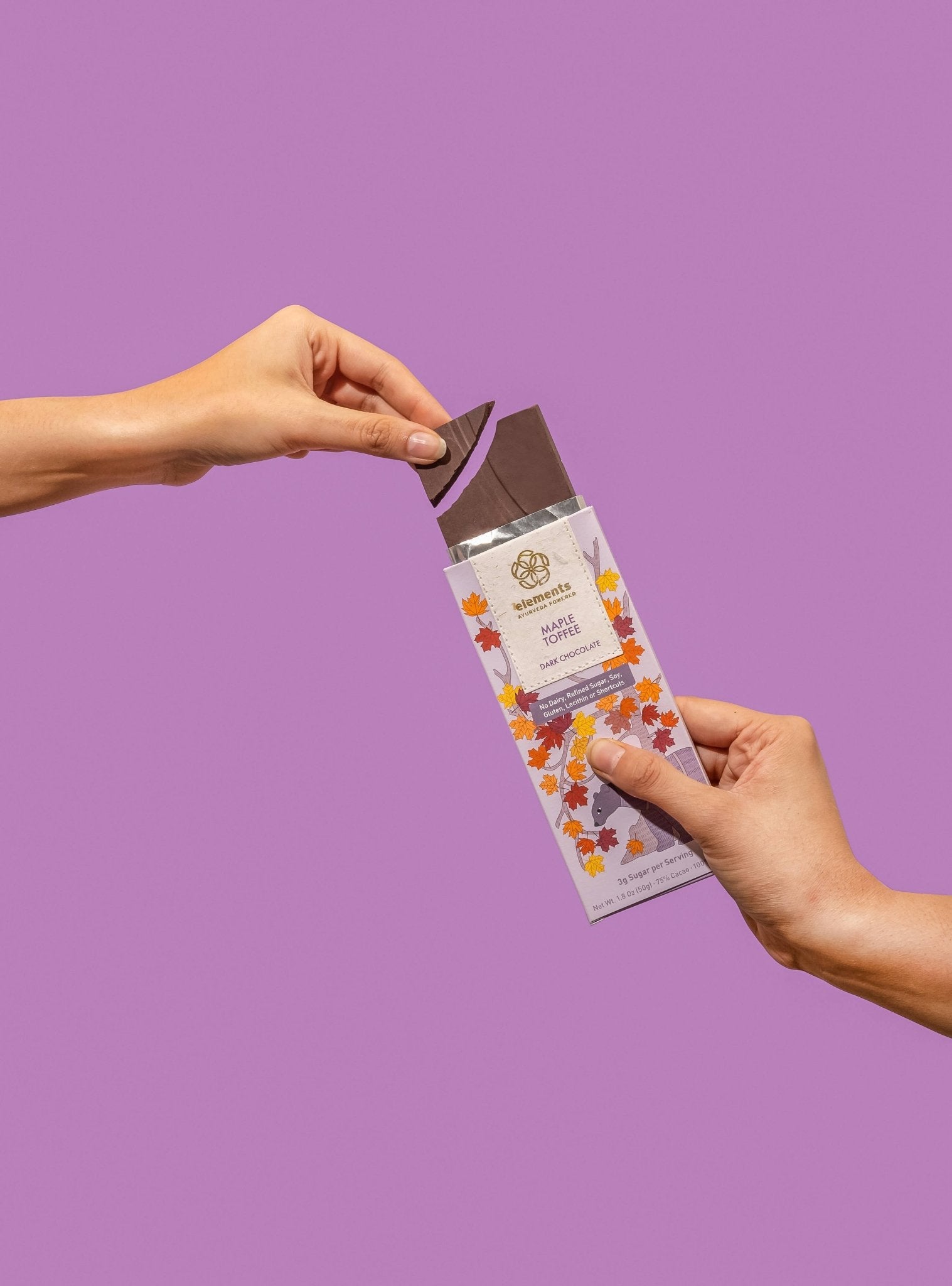 Maple Toffee 75% Dark Chocolate - Free Living Co