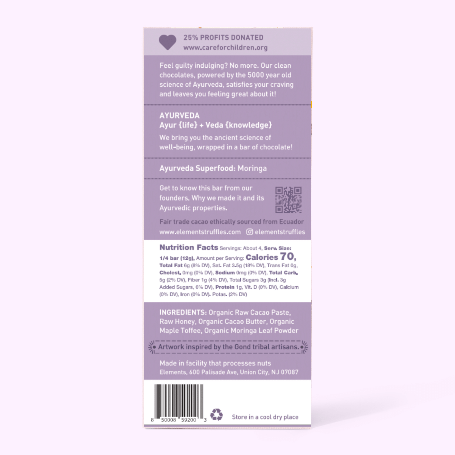 Maple Toffee 75% Dark Chocolate - Free Living Co