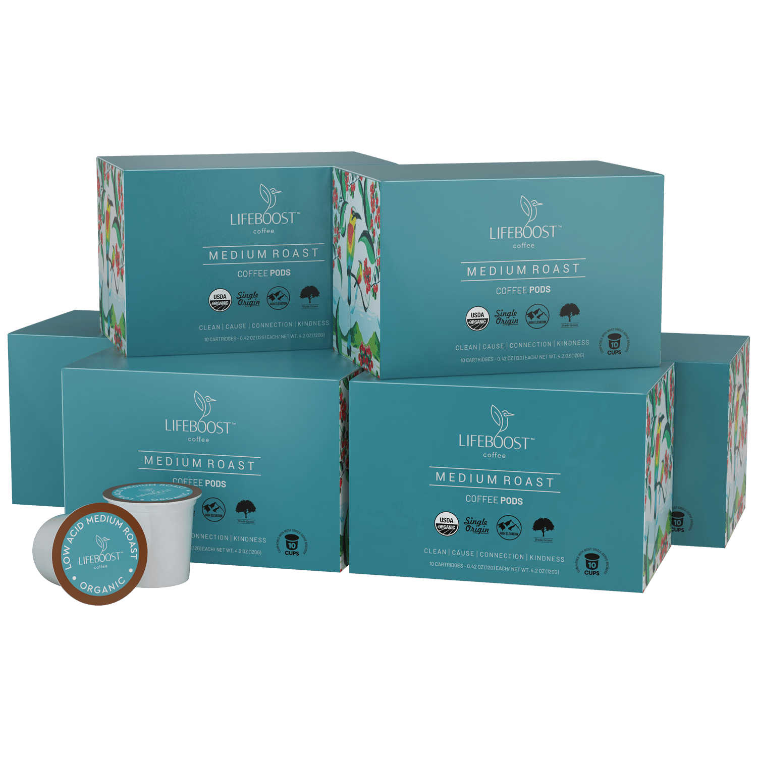 Medium Roast Coffee Pods - Free Living Co