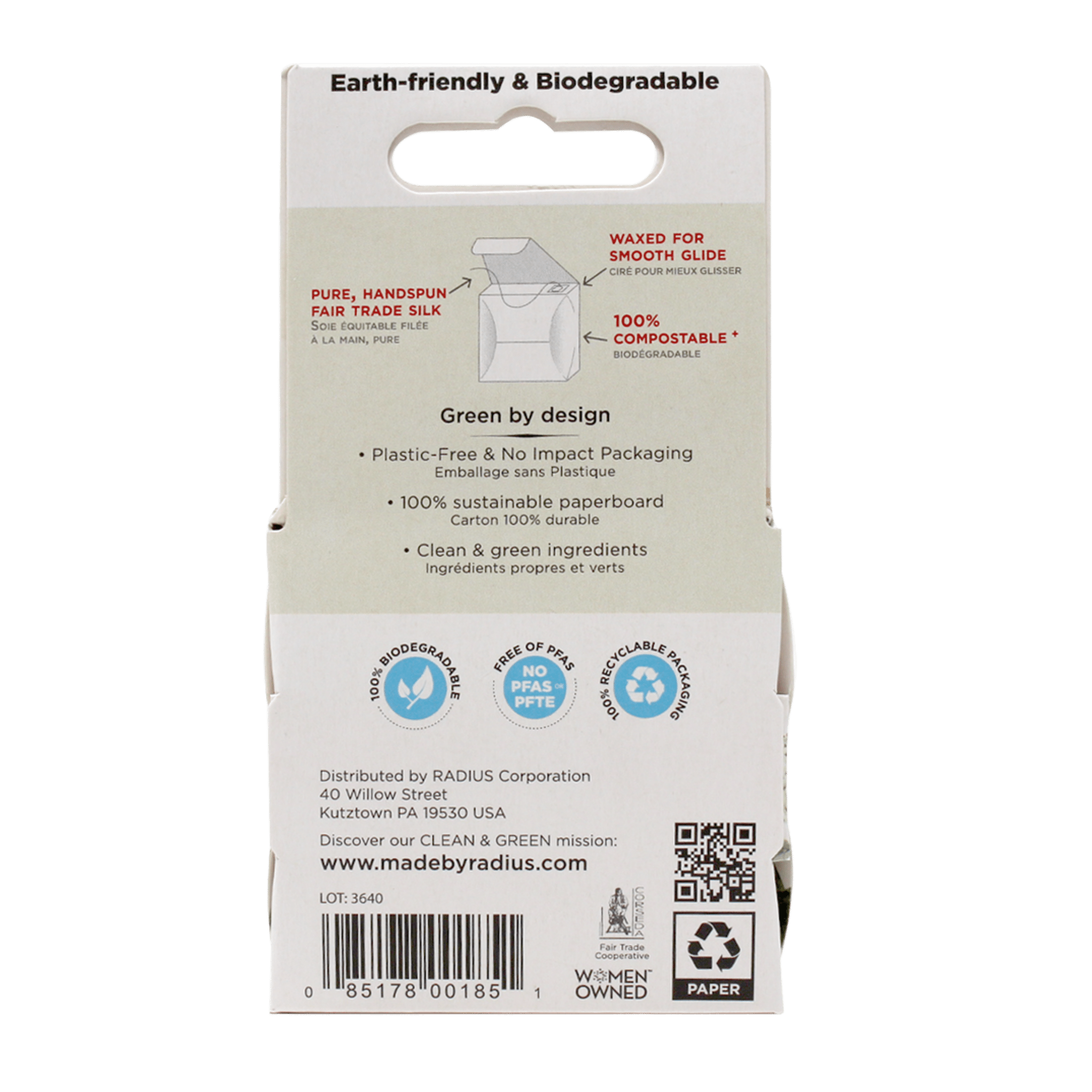 Natural Biodegradable Unscented Silk, 33yd - Free Living Co