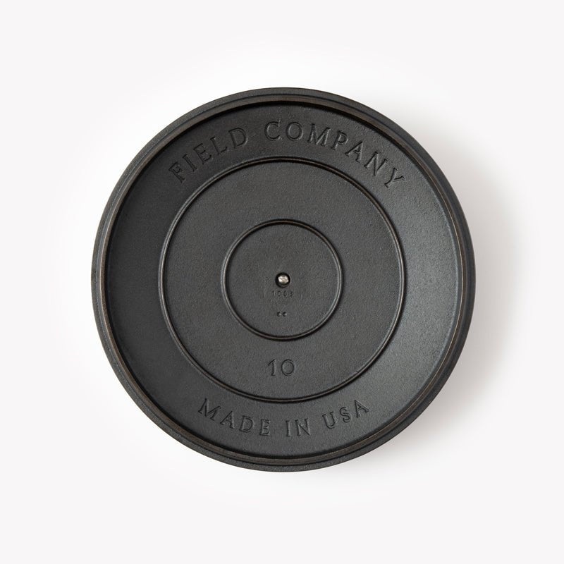 No.10 Cast Iron Skillet Lid - Free Living Co