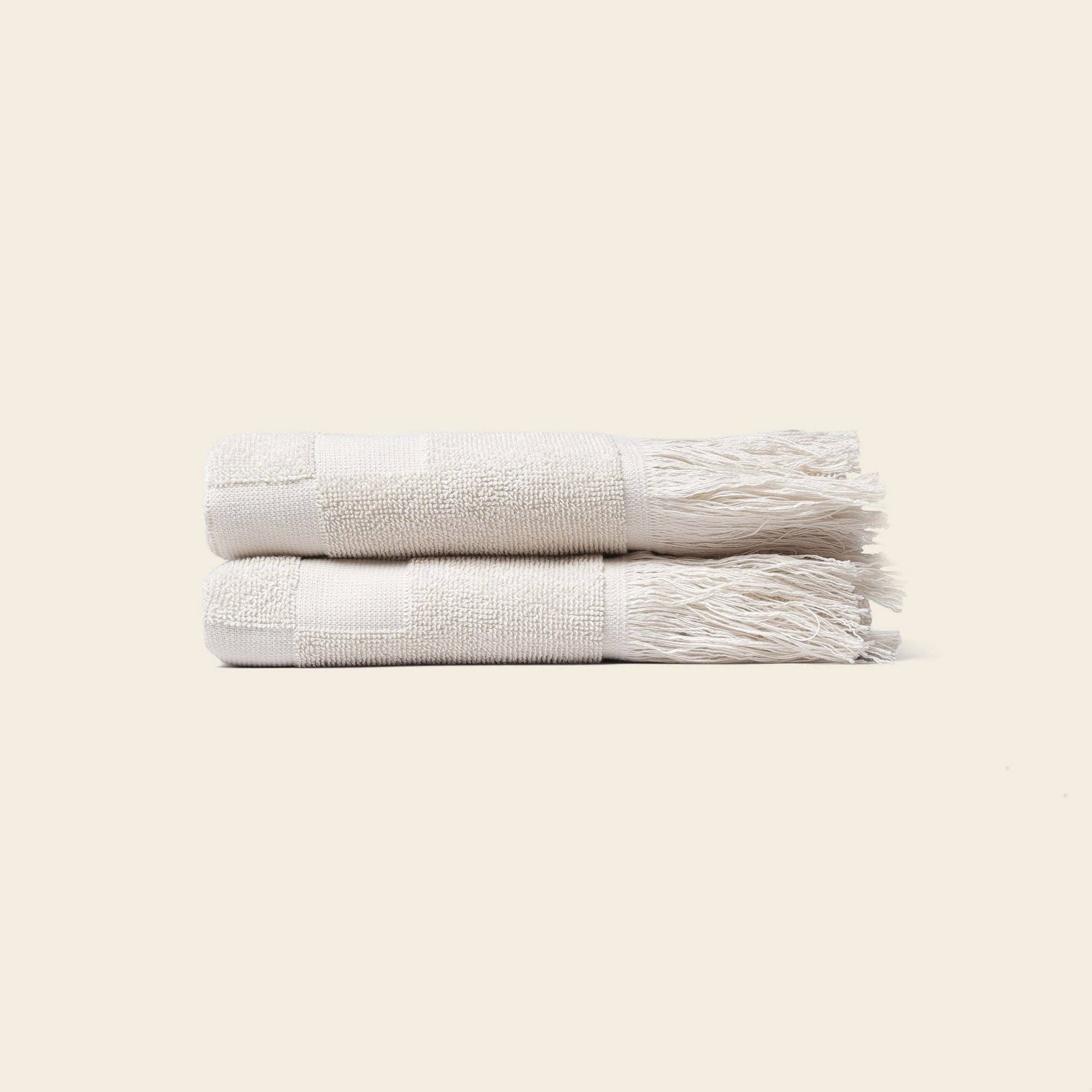 Organic Checkered Hand Towel - Free Living Co