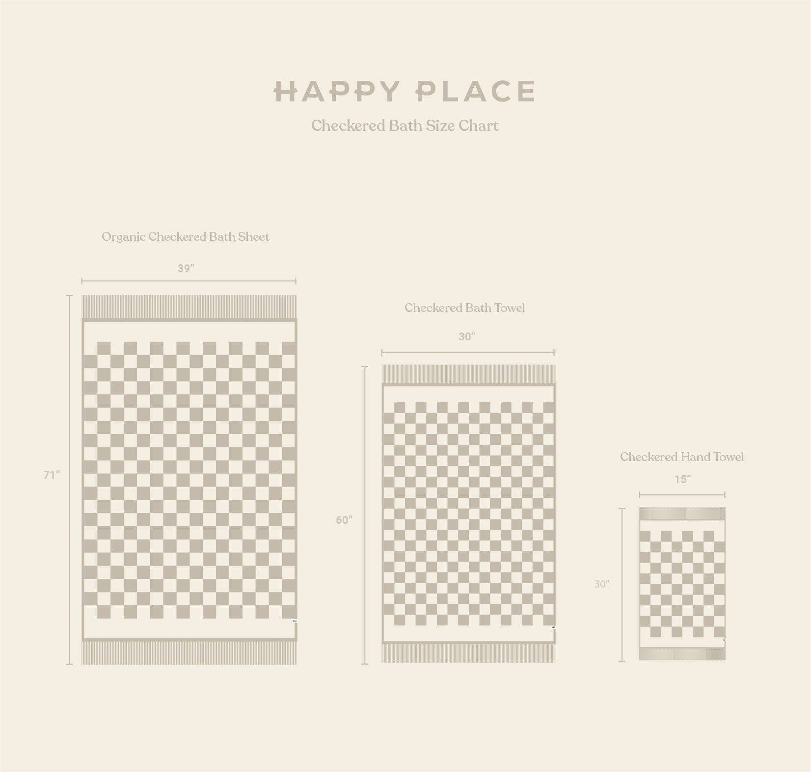 Organic Checkered Hand Towel - Free Living Co