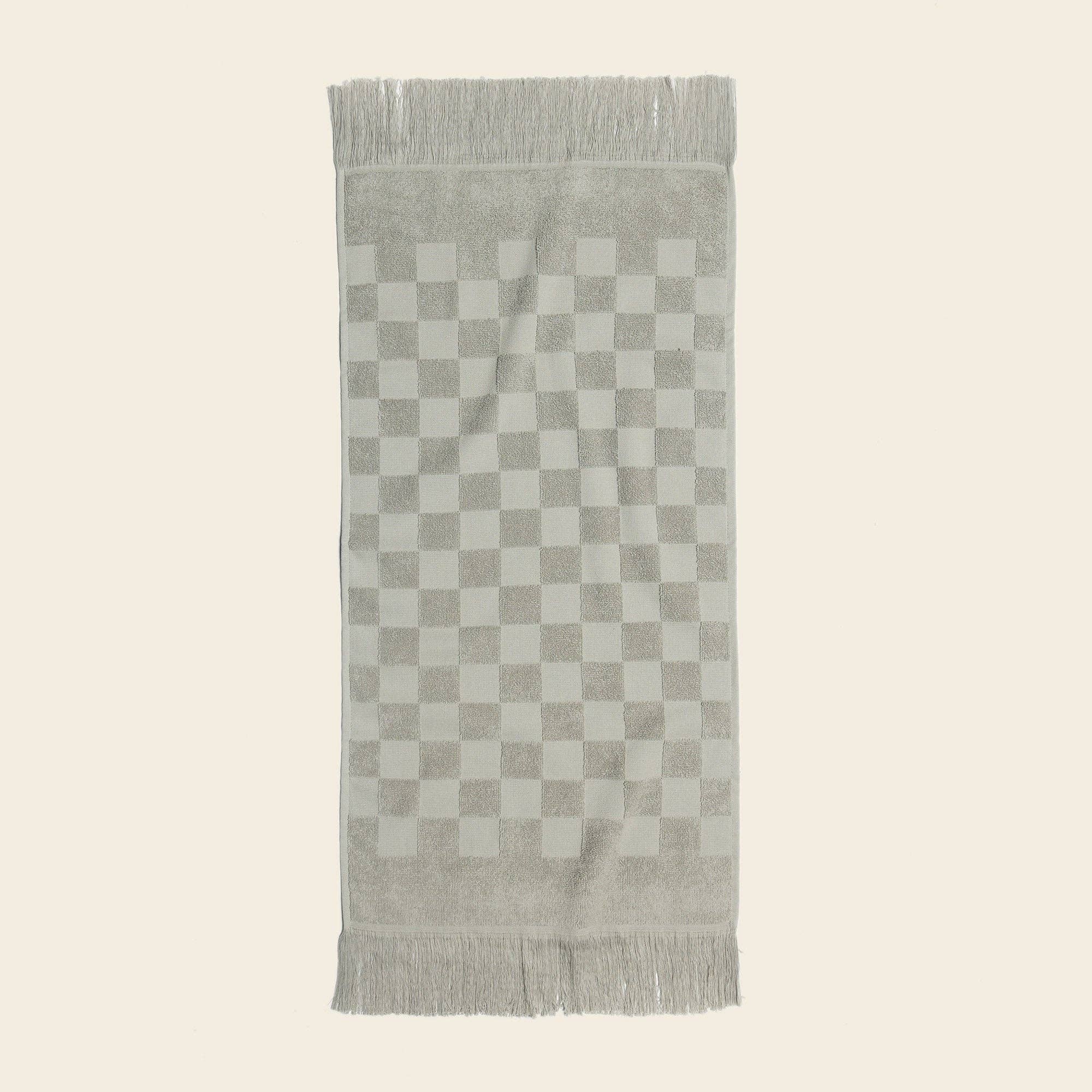 Organic Checkered Hand Towel - Free Living Co