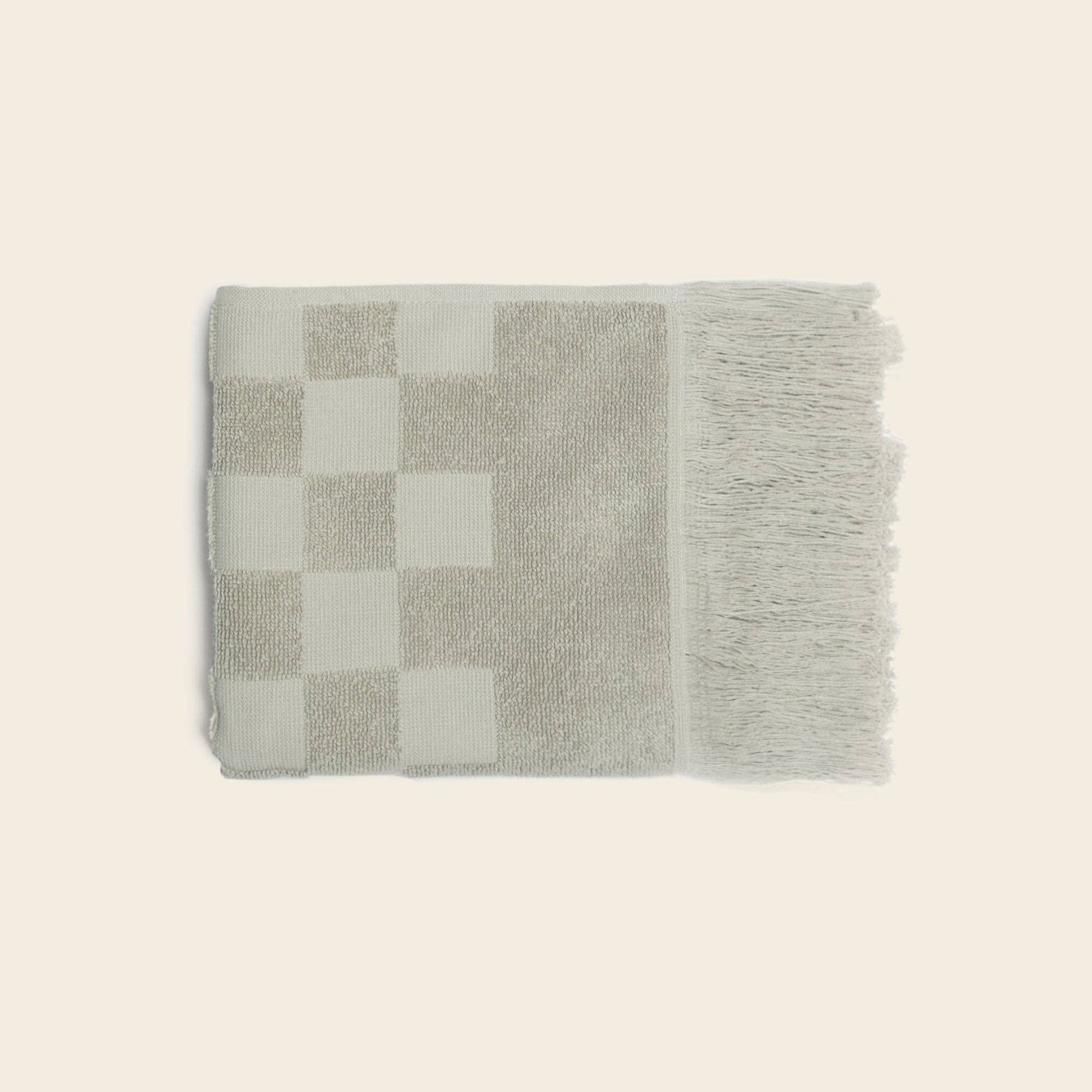 Organic Checkered Hand Towel - Free Living Co