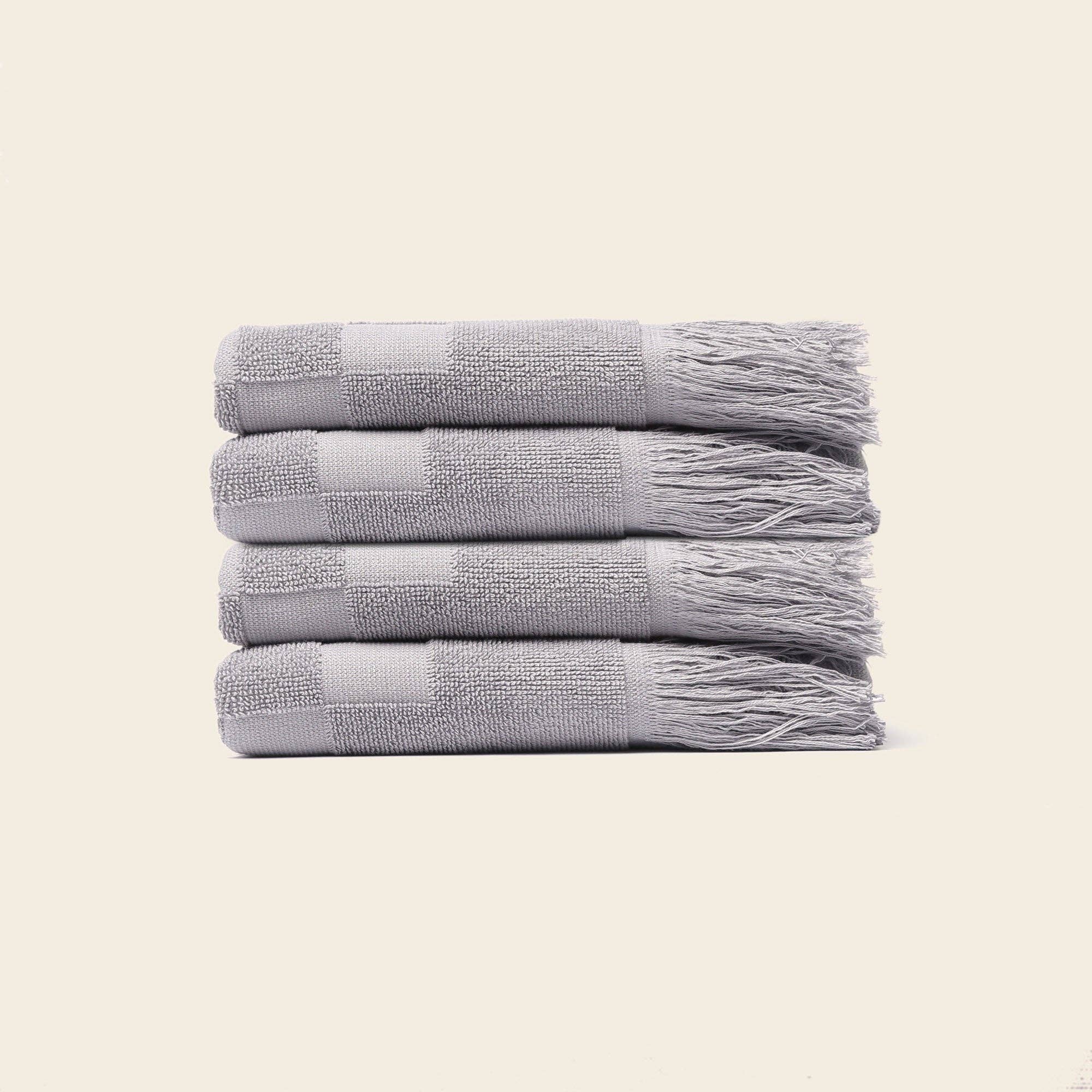 Organic Checkered Hand Towel - Free Living Co