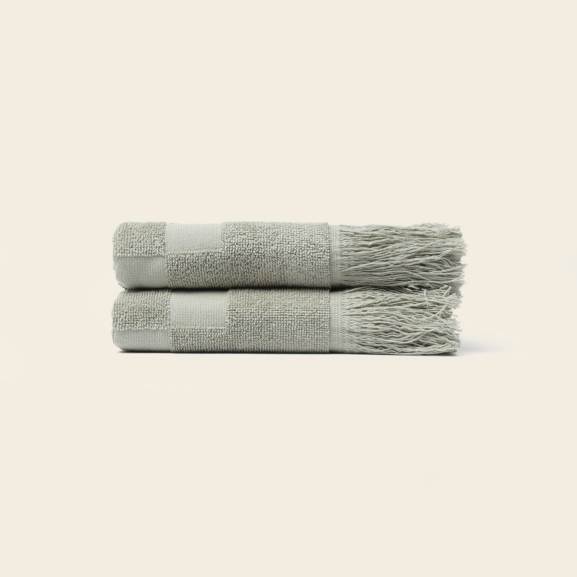Organic Checkered Hand Towel - Free Living Co