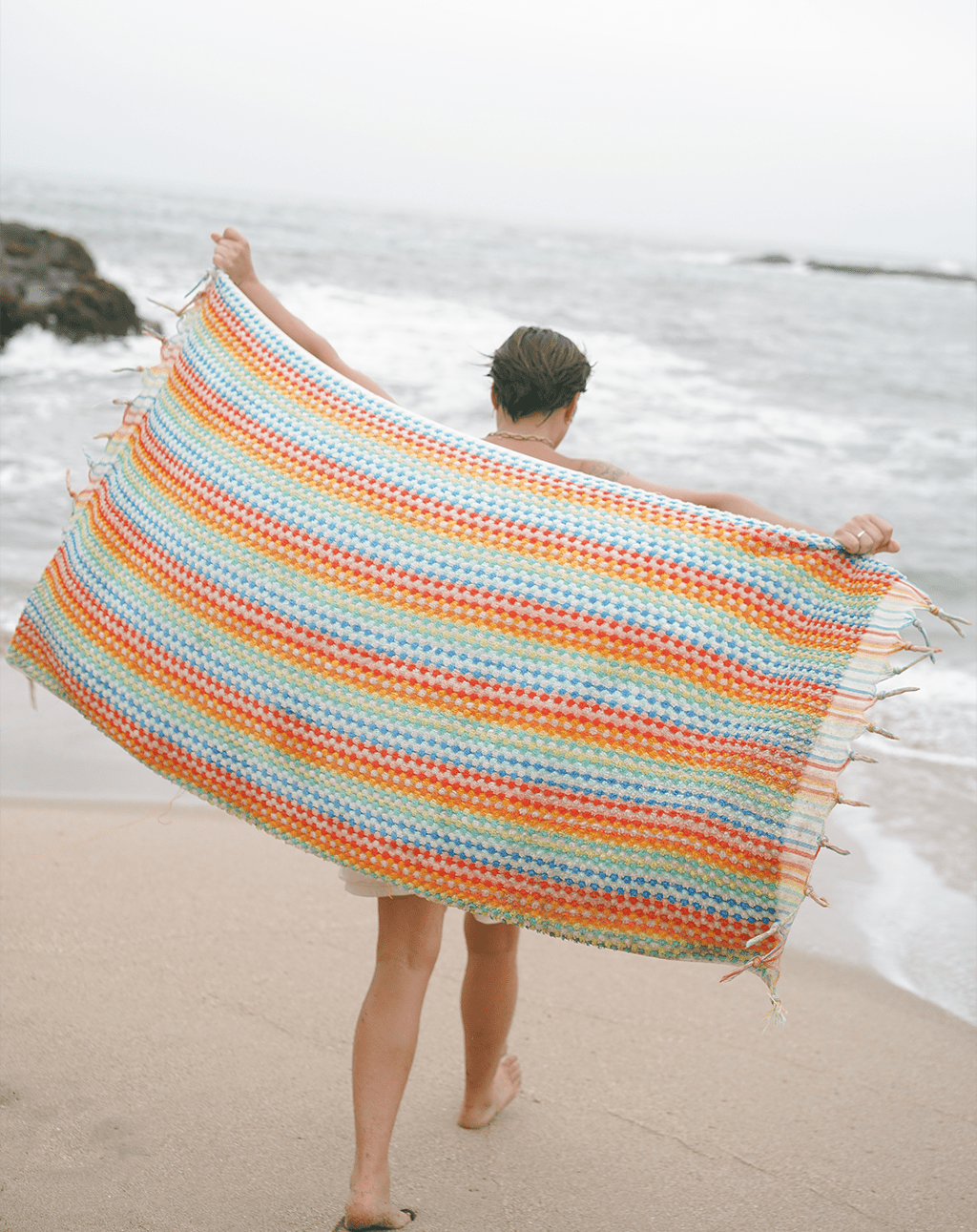 Organic Cosmic Rainbow Towel - Free Living Co