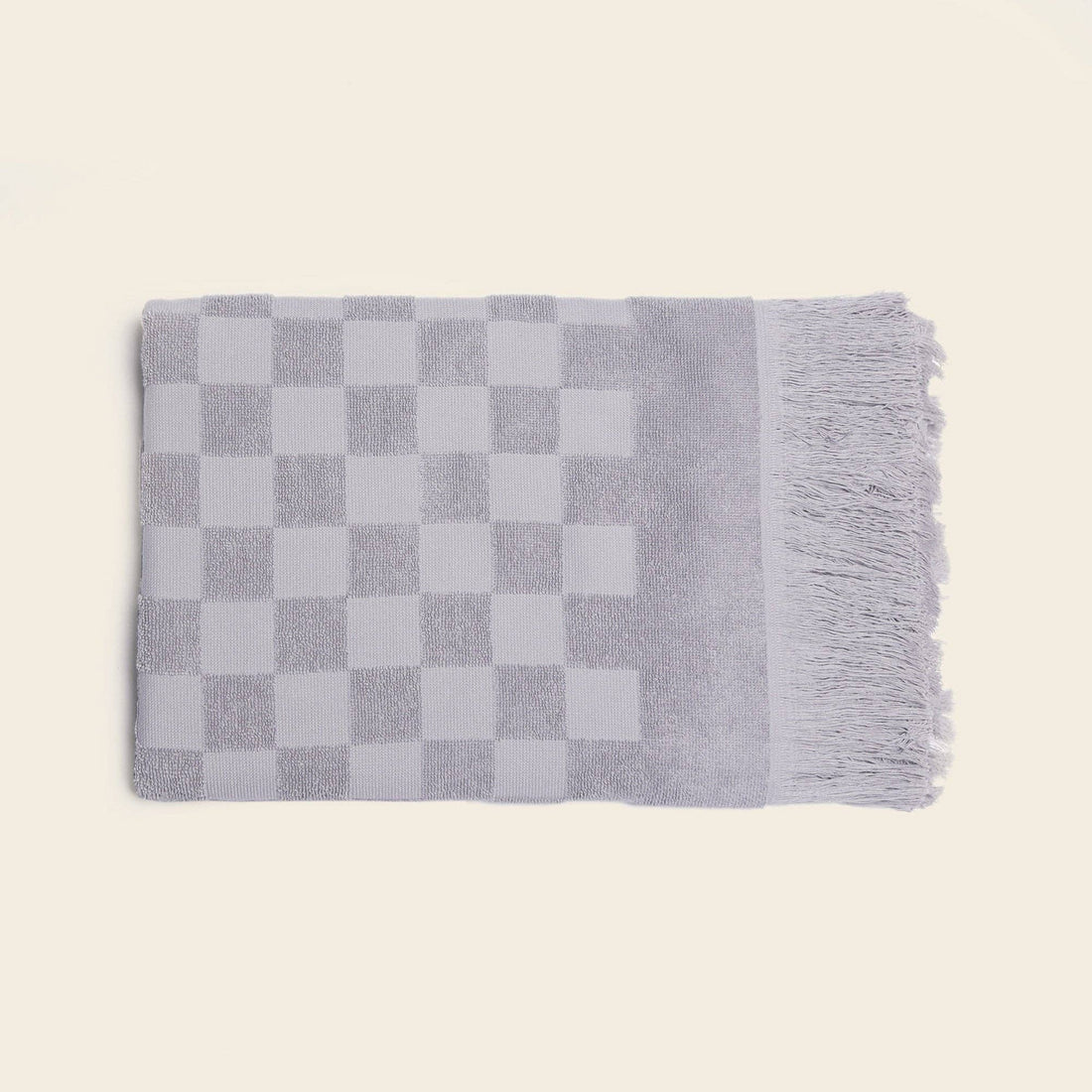 Organic Poolside Checkered Beach Towel - Free Living Co