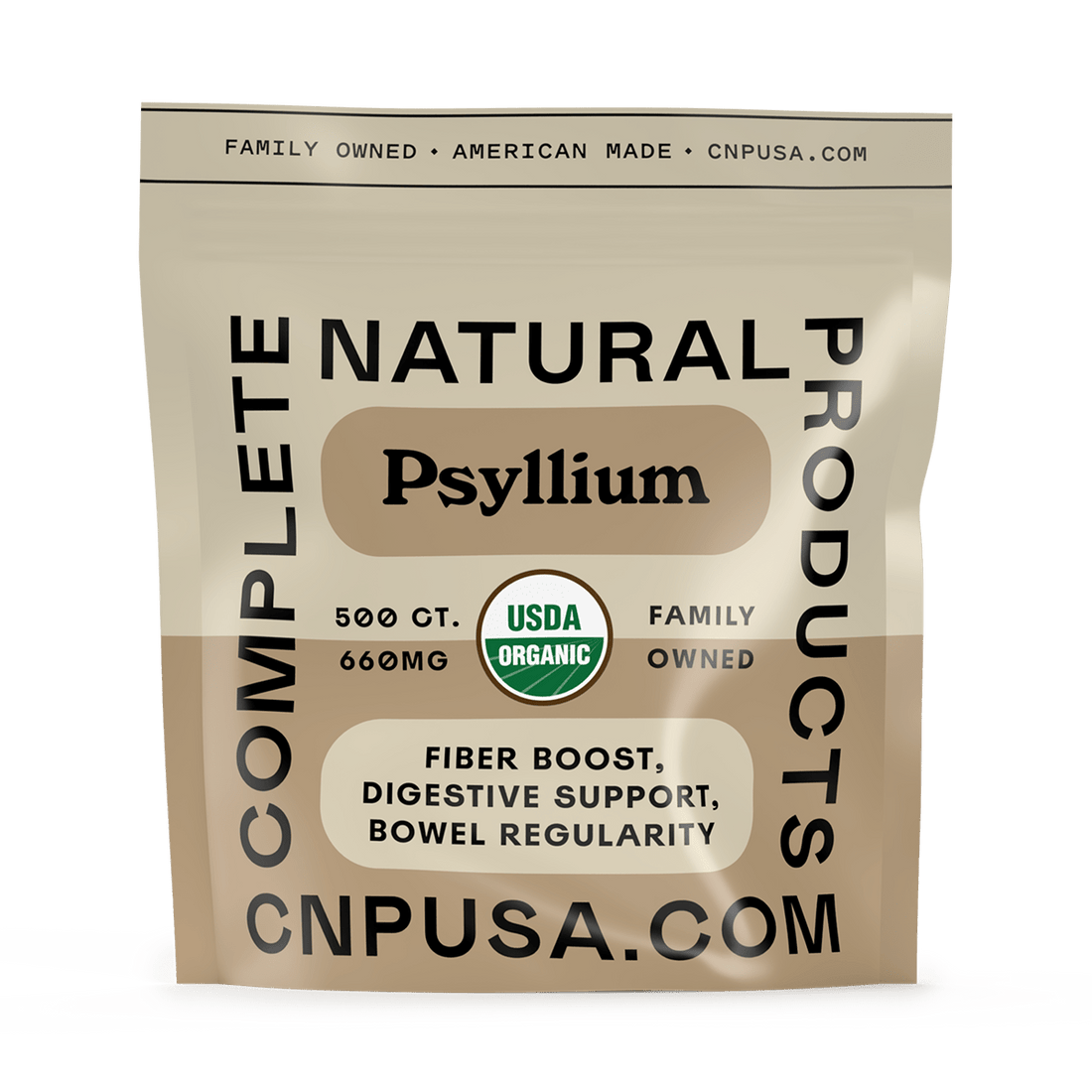 Organic Psyllium Husk Capsules - Free Living Co