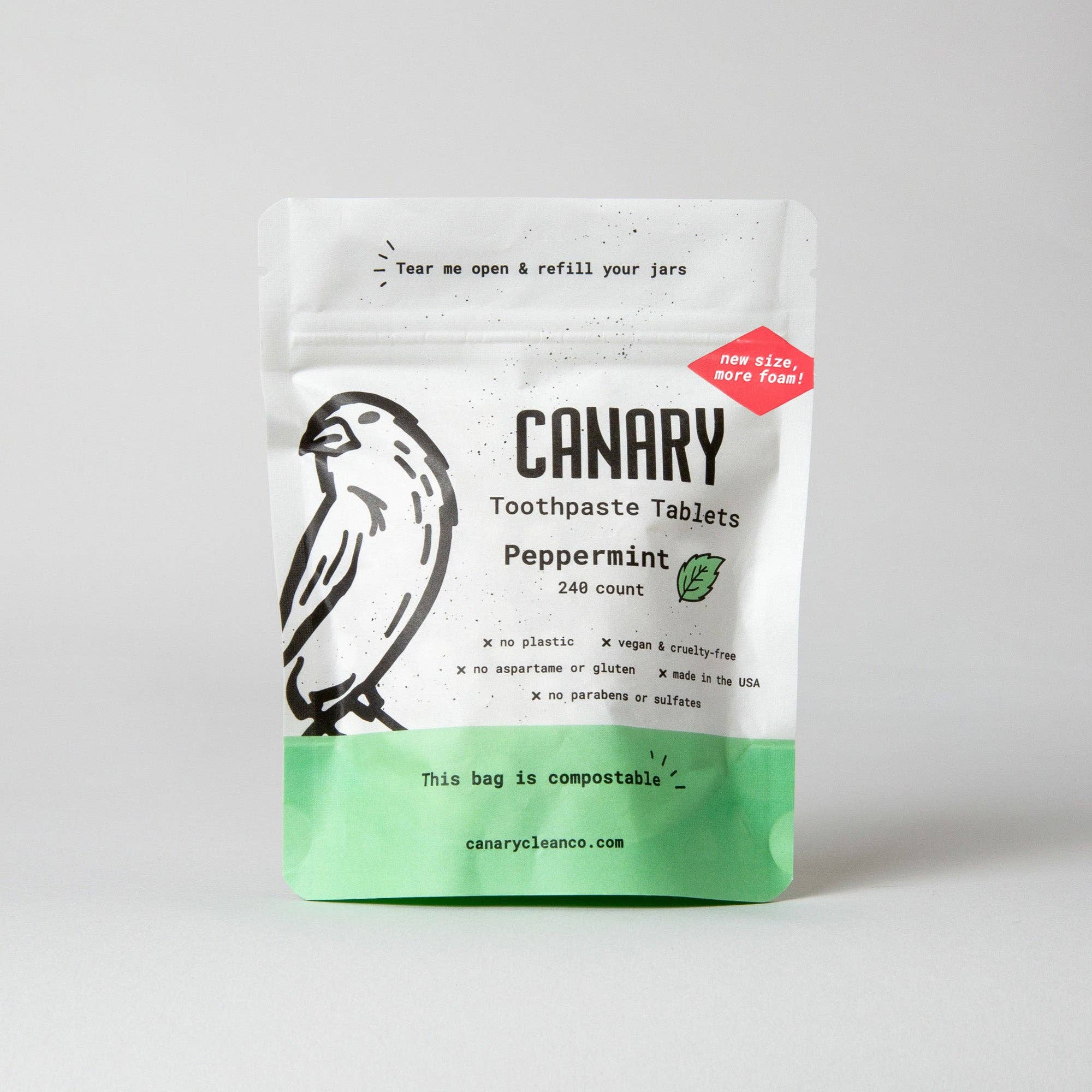 Peppermint Toothpaste Tablets - Free Living Co