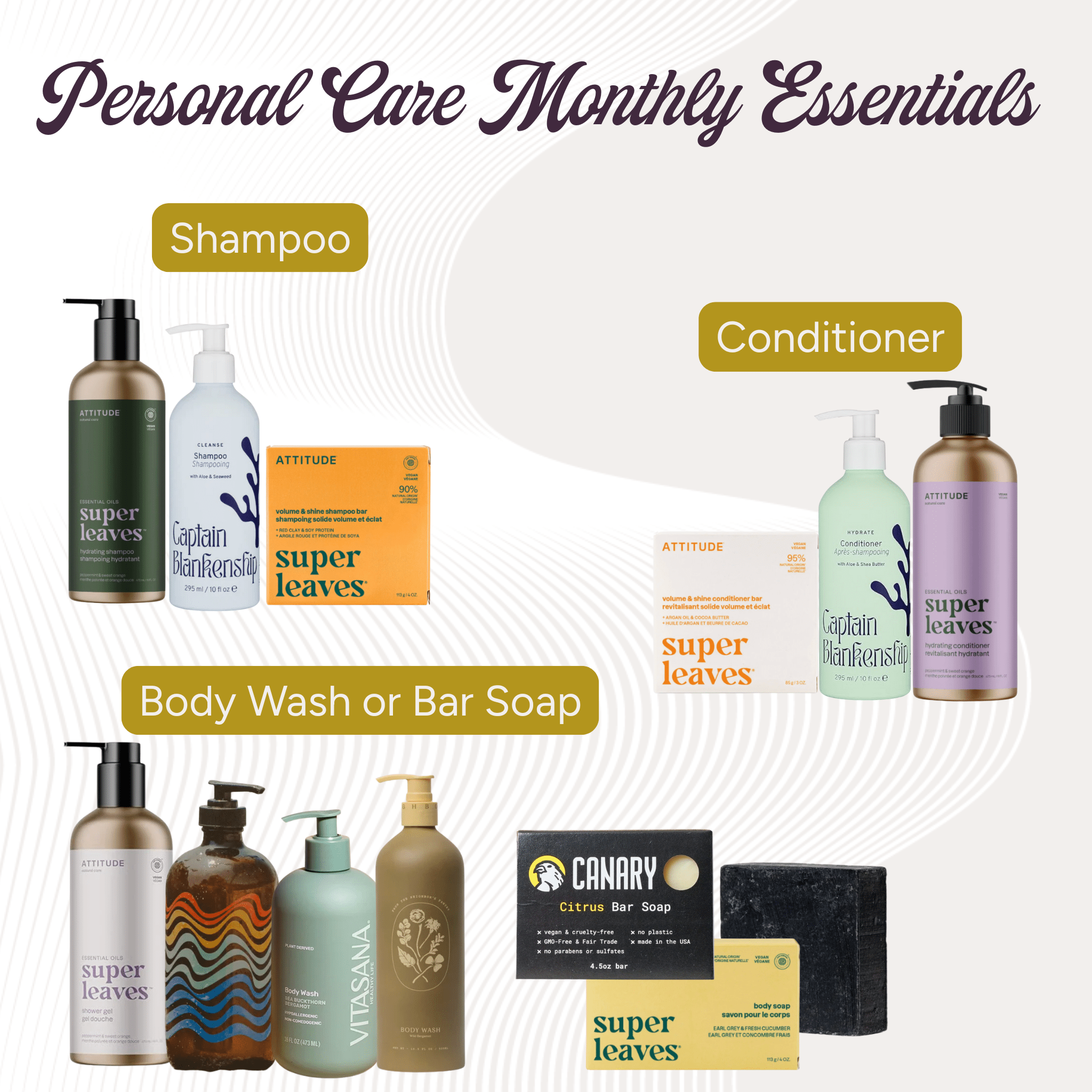 Personal Care Monthly Essentials - Free Living Co