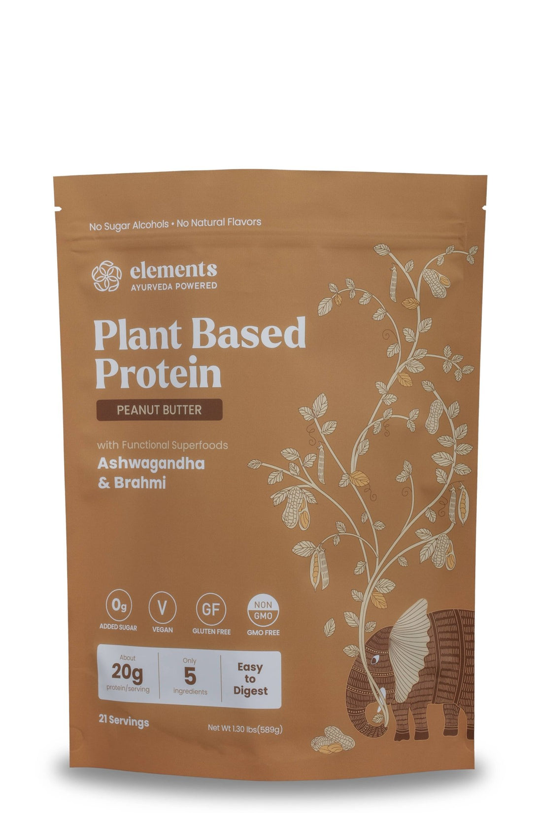 Plant Based Protein Powder: Peanut Butter (21 Servings) - Free Living Co