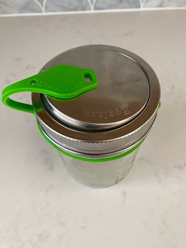 PopTop Sealable Drinking Jar Lid - Wide Mouth - Free Living Co