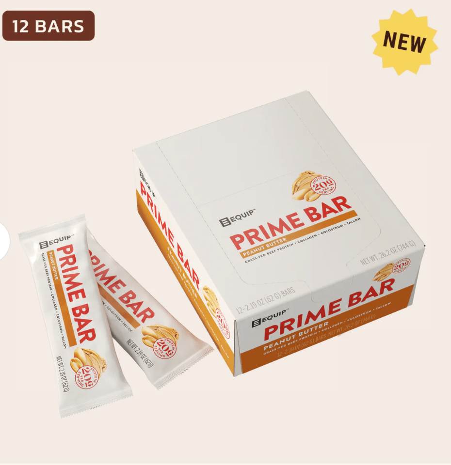 Prime Bar - Grass fed beef protein, colostrum, collagen, tallow - Free Living Co