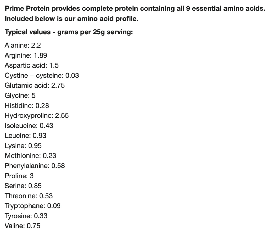 Prime Protein - Grass - Fed Beef Isolate Powder - Free Living Co