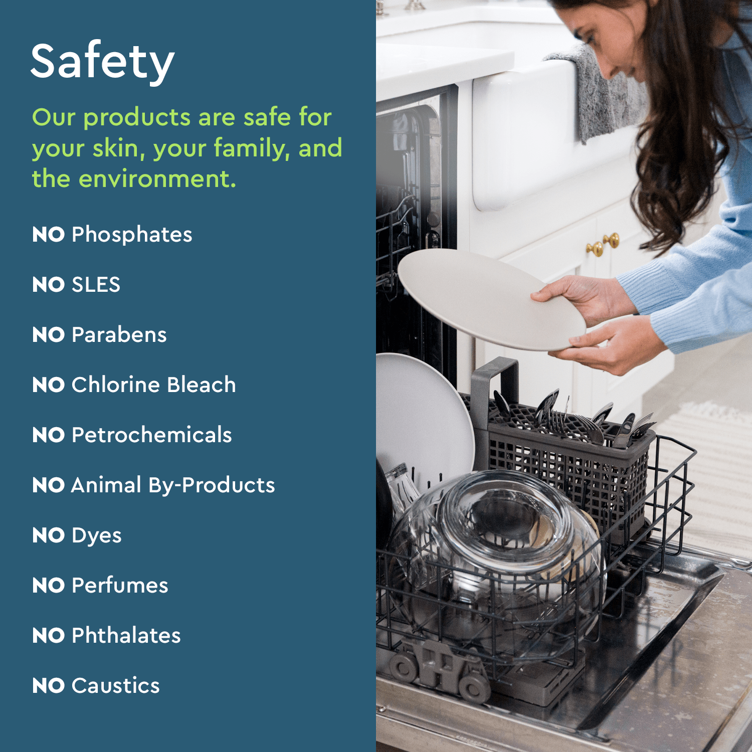 Puracy Natural Dishwasher Detergent Packs: Free & Clear / Pack of 50 - Free Living Co