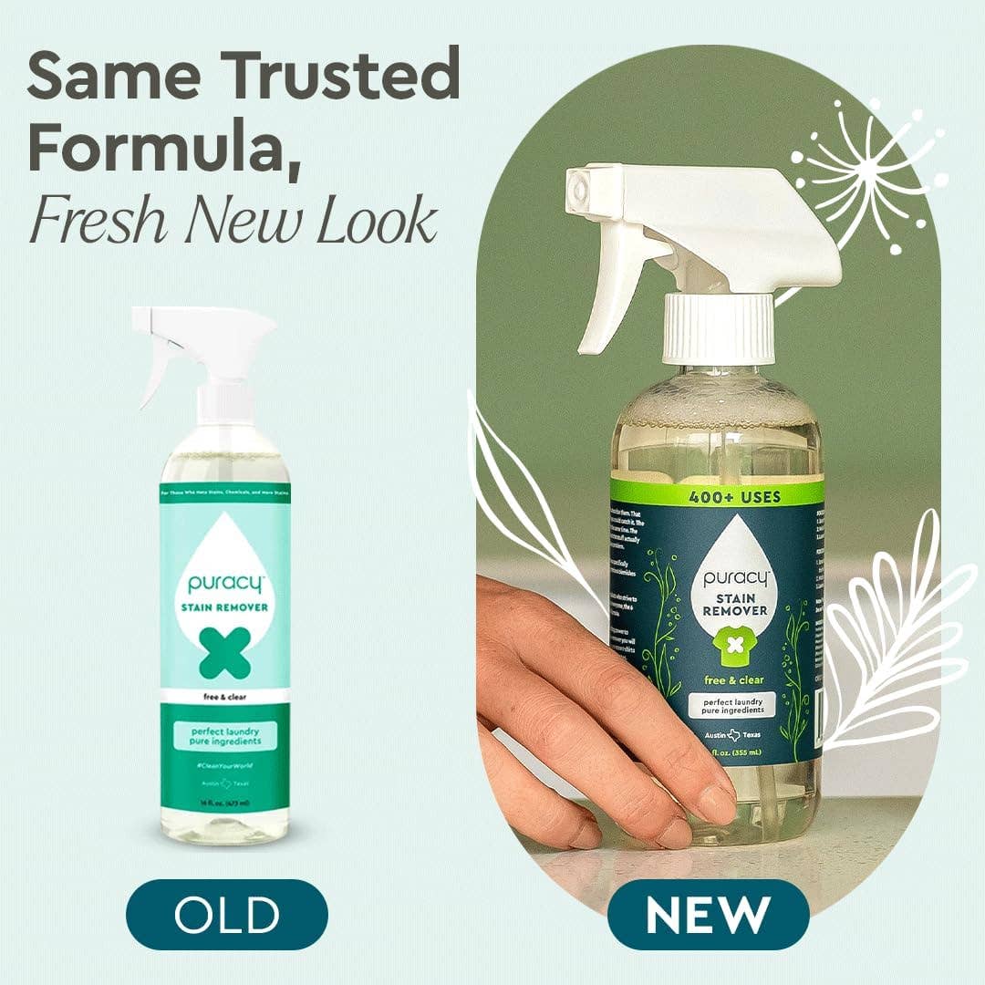 Puracy Natural Laundry Stain Remover - Free Living Co