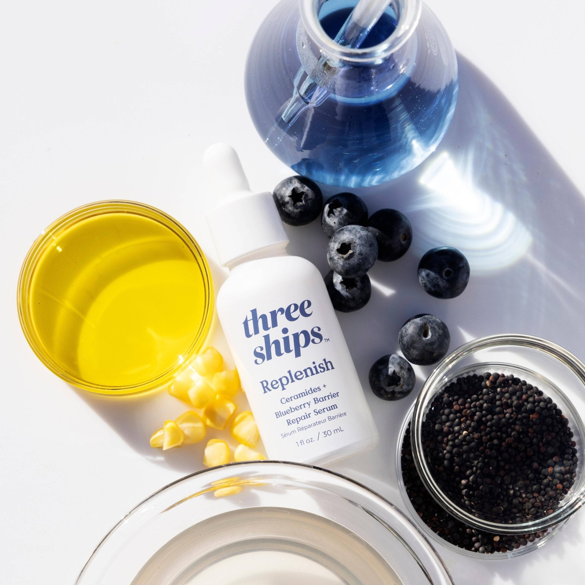 Replenish Ceramides + Blueberry Barrier Repair Serum - Free Living Co