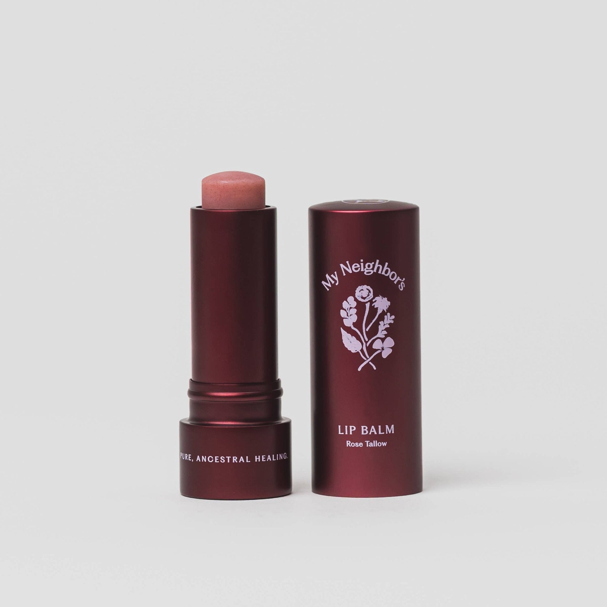 Rose Tallow Lip Balm (tinted) - Free Living Co