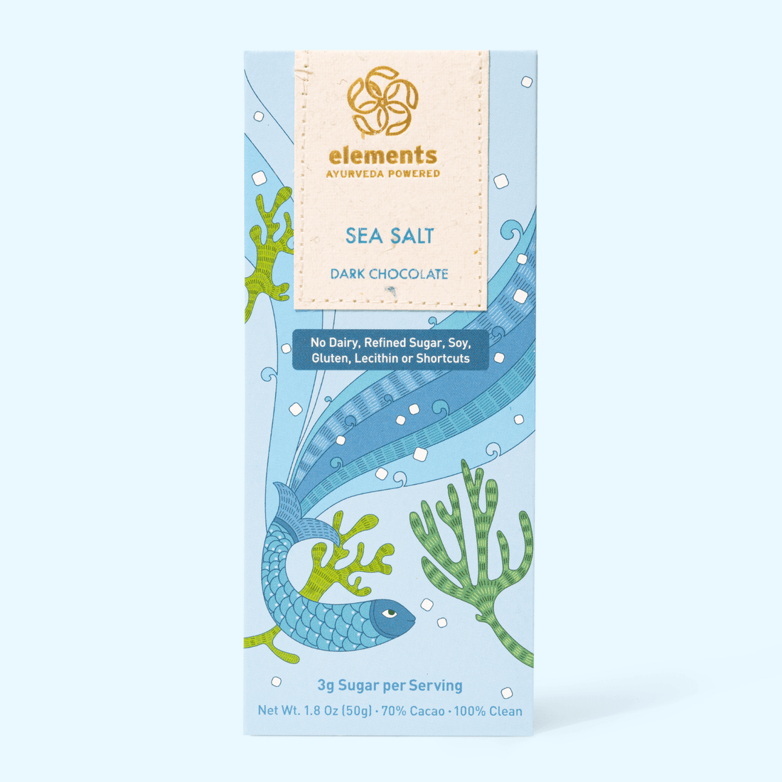 Sea Salt 70% Dark Chocolate Bar - Free Living Co