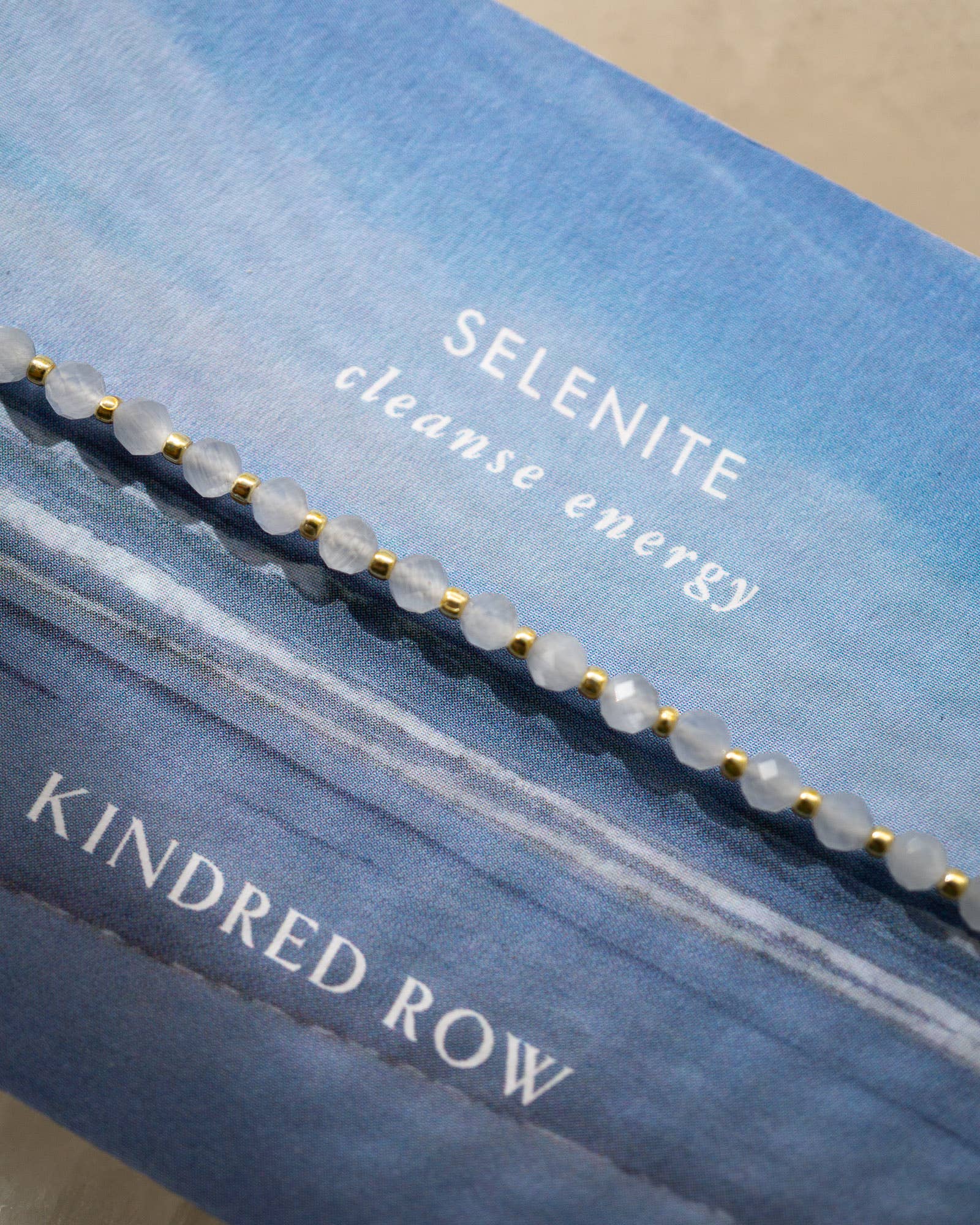 Selenite Healing Gemstone Stacking Bracelet - Free Living Co