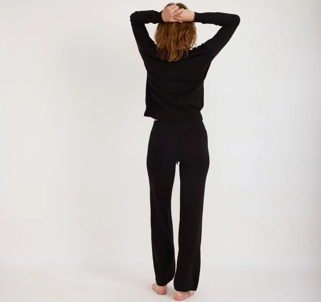 Soft Knit Straight Leg Pants - Organic Cotton - Free Living Co
