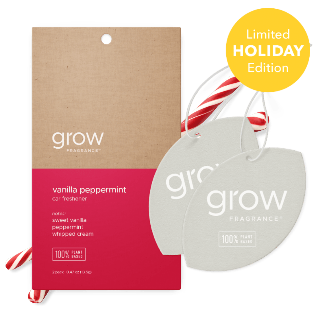 Vanilla Peppermint Car Freshener - Free Living Co