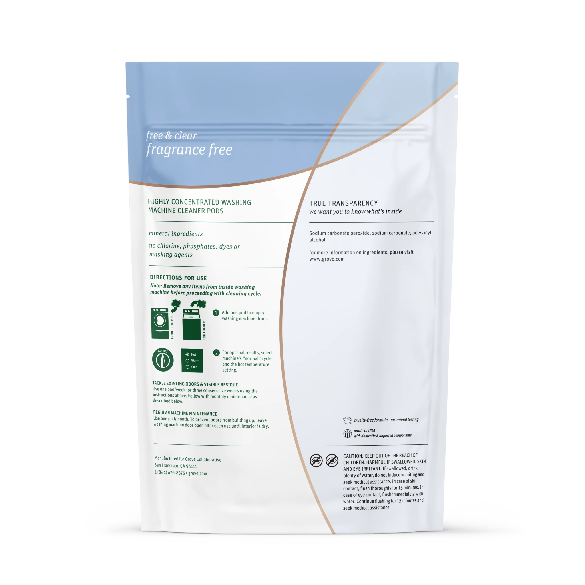 Washing Machine Cleaner Pods - Free Living Co