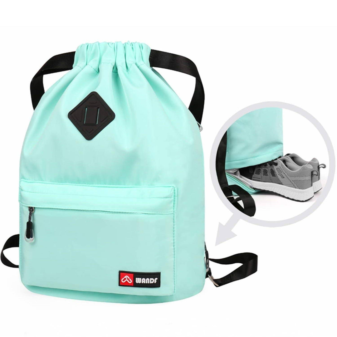 Sport Drawstring Backpack With Shoe Compartment - Free Living Co
