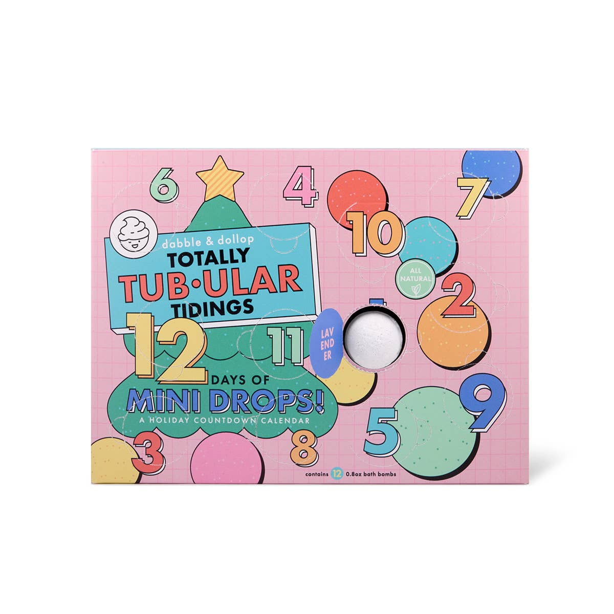12 Days of Mini Drops® Bath Bomb Countdown Calendar - Free Living Co