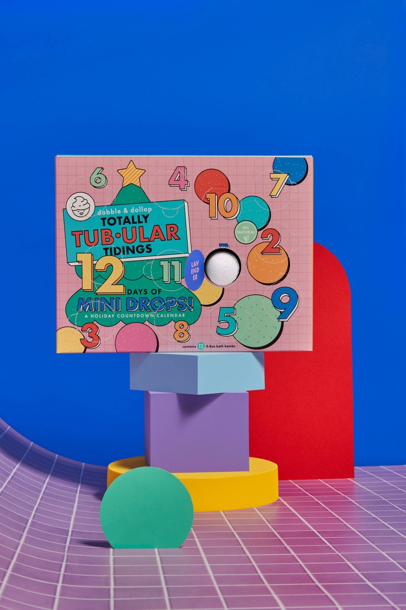 12 Days of Mini Drops® Bath Bomb Countdown Calendar - Free Living Co