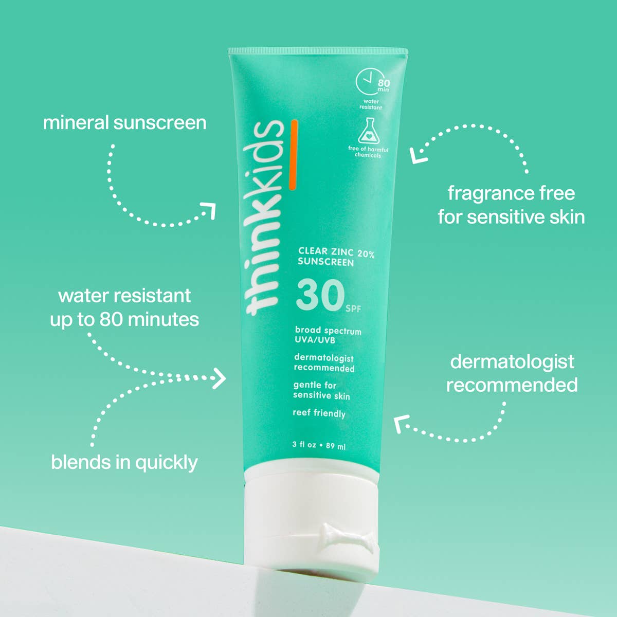 Think Kids SPF 30 Clear Zinc Sunscreen secondary product view