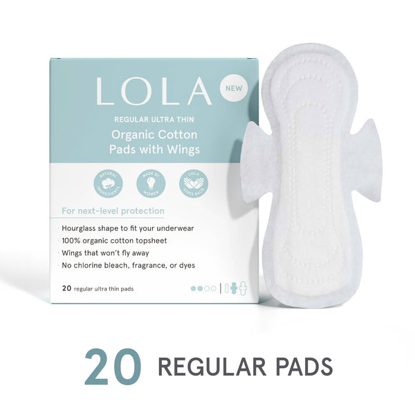 20ct Ultra Thin Pads w/ Wings, Regular - Free Living Co