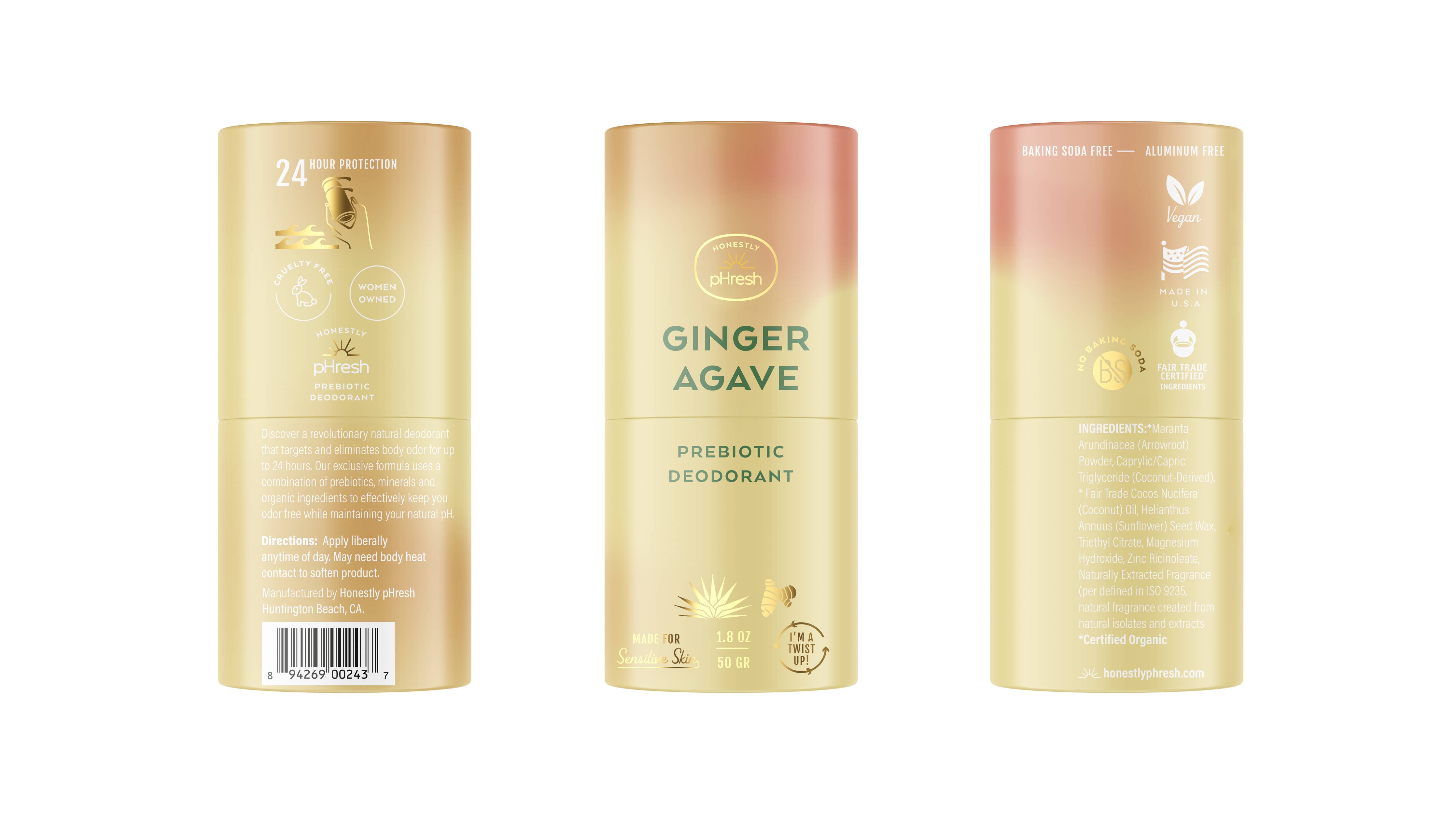 Ginger Agave Paper Twist Up Deodorant in-use lifestyle photo