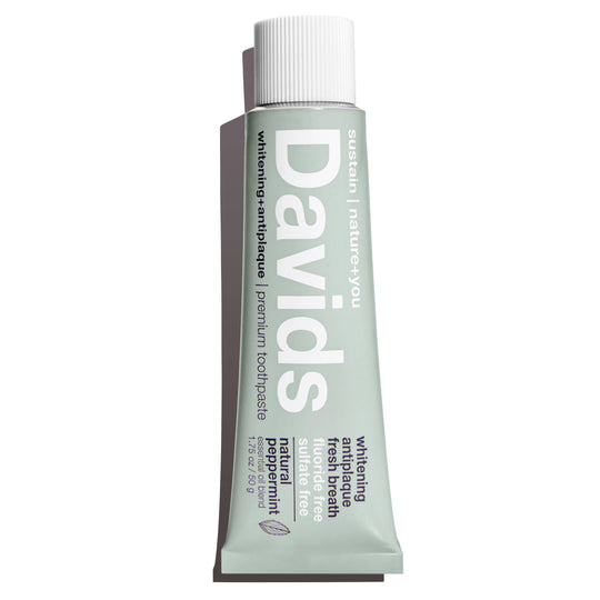 Davids travel size premium toothpaste  /  peppermint