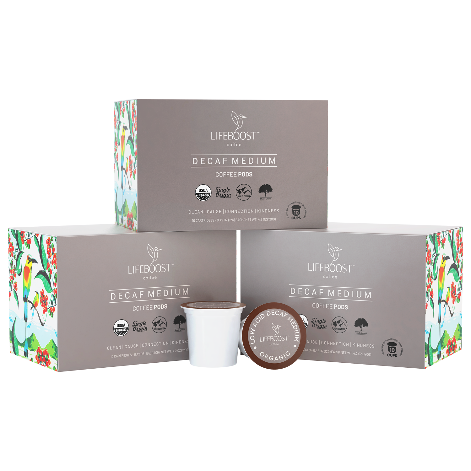 Medium Roast Decaf Coffee Pods