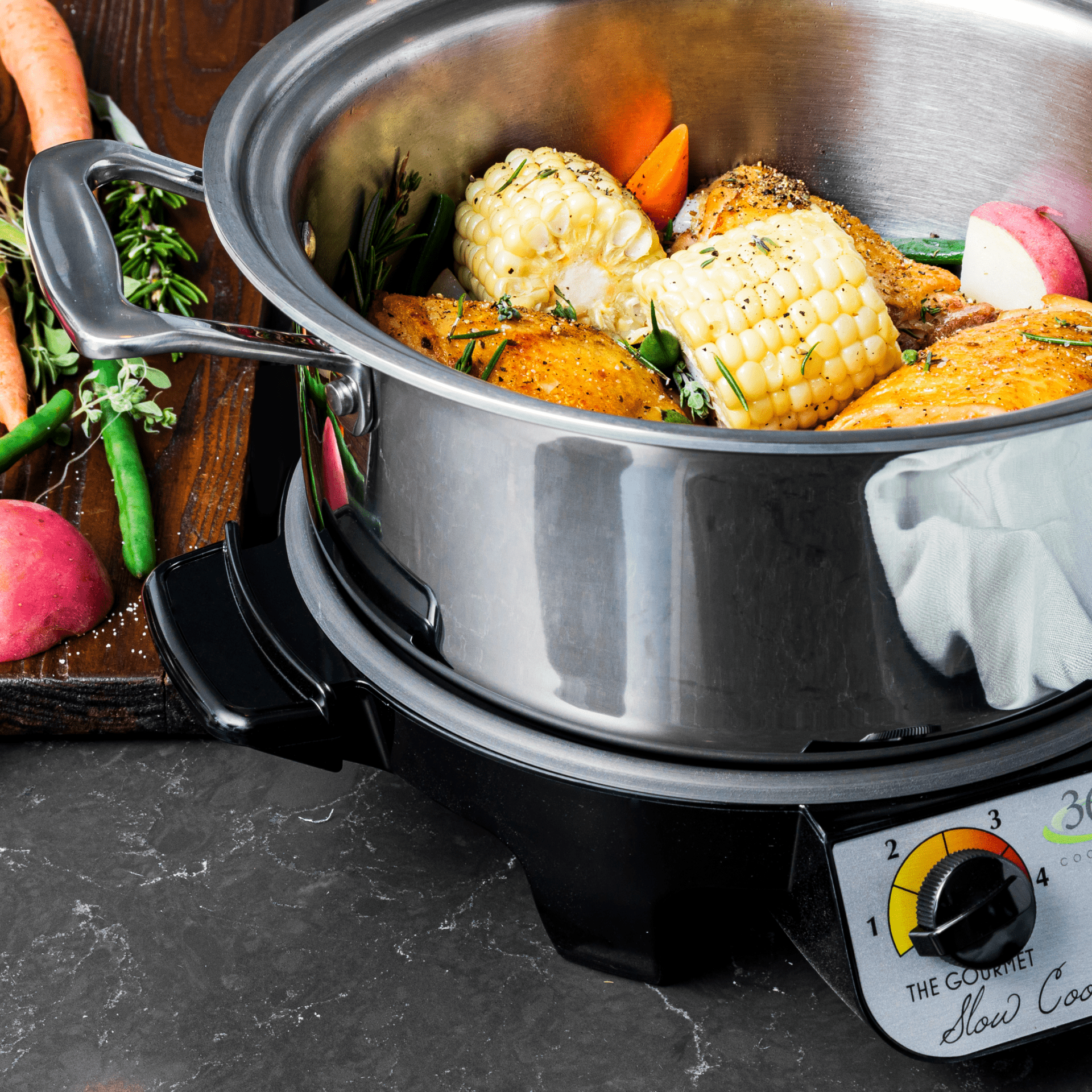 4 Quart Slow Cooker Set - Free Living Co