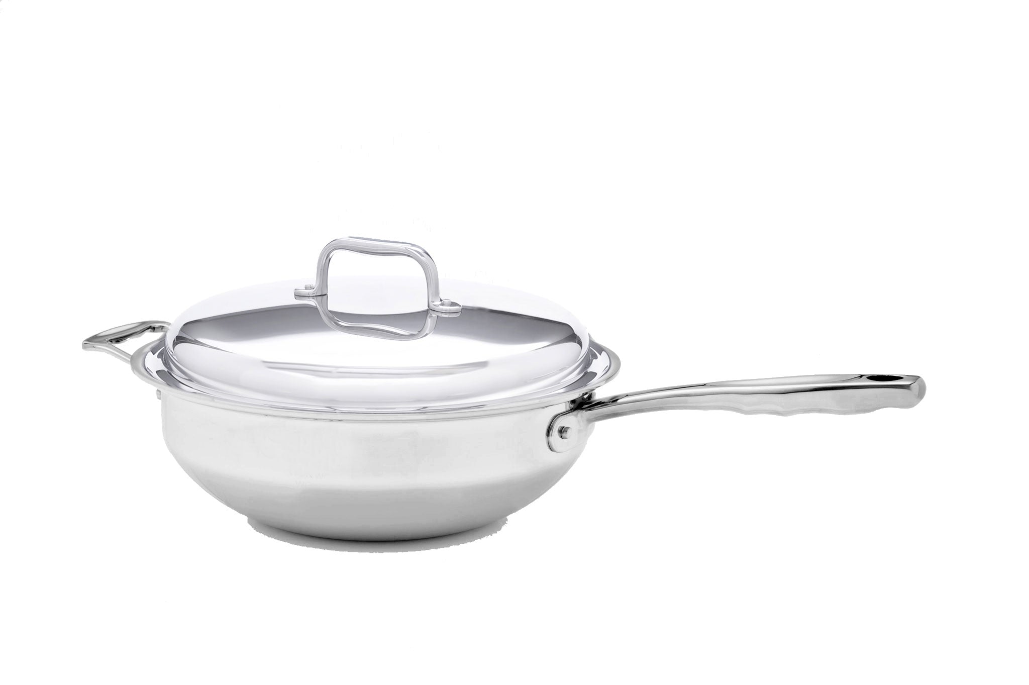 5 Quart Stainless - Steel Wok - Free Living Co