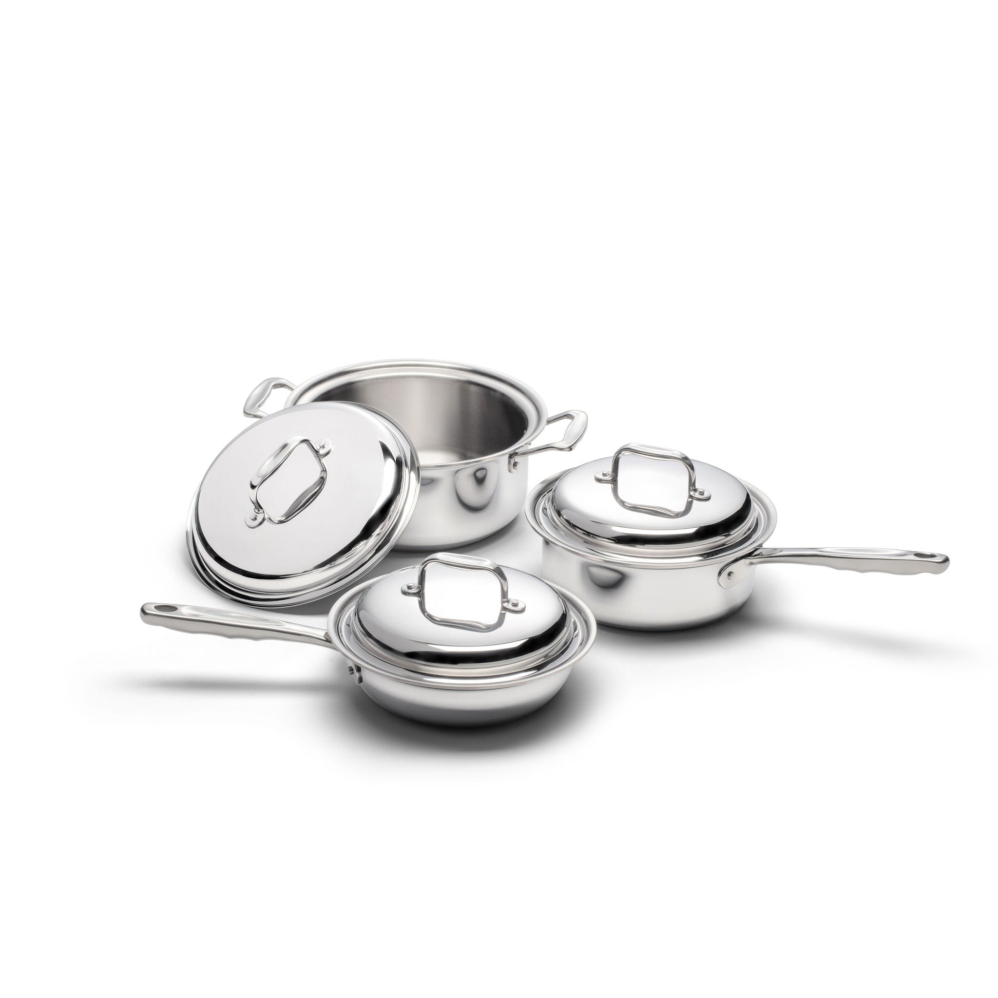 6 Piece Stainless Steel Cookware Set - Free Living Co