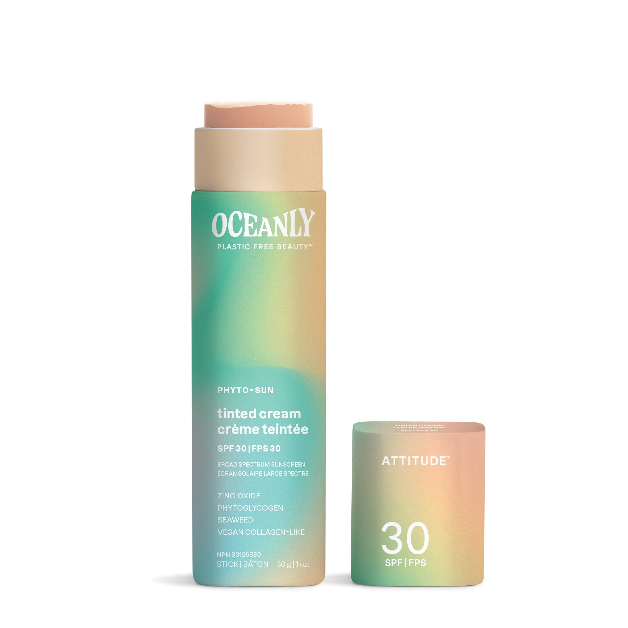 Oceanly Tinted Cream 30 SPF tinted sunscreen cream front view