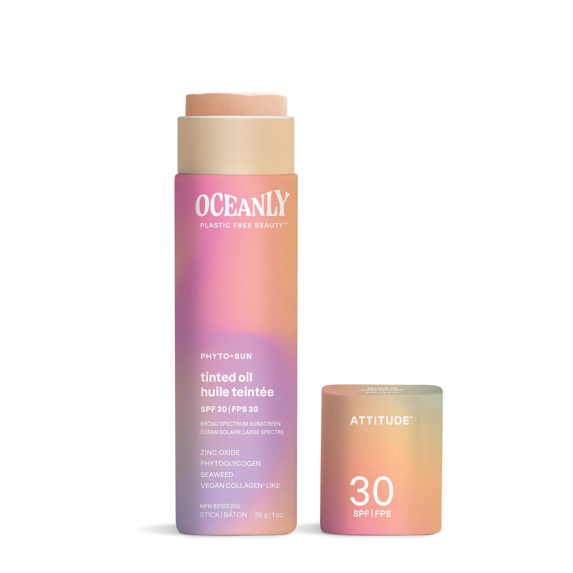 Oceanly Tinted Oil 30 SPF tinted oil sunscreen front view