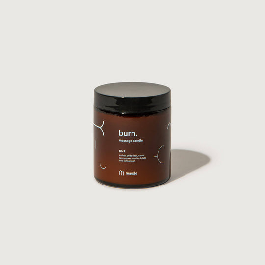 4 oz Burn no. 1 - skin-softening massage candle