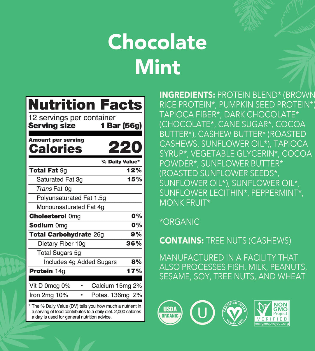 Chocolate Mint Protein Bar