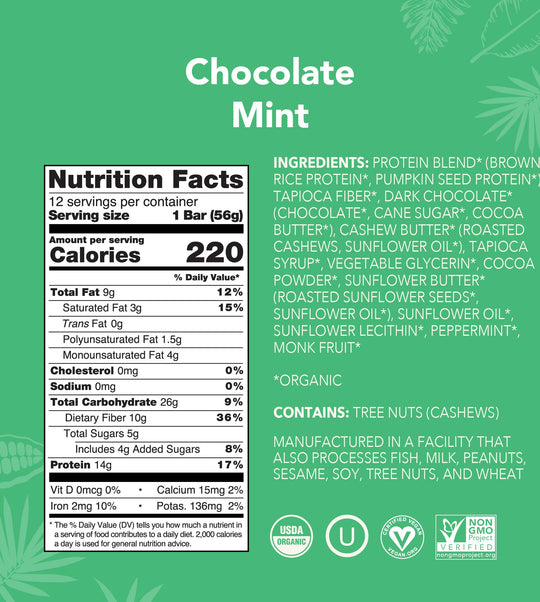 Chocolate Mint Protein Bar